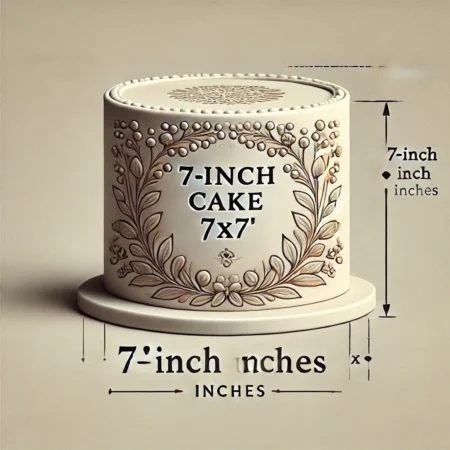 Custom Single Tier Cake 7" x 7"